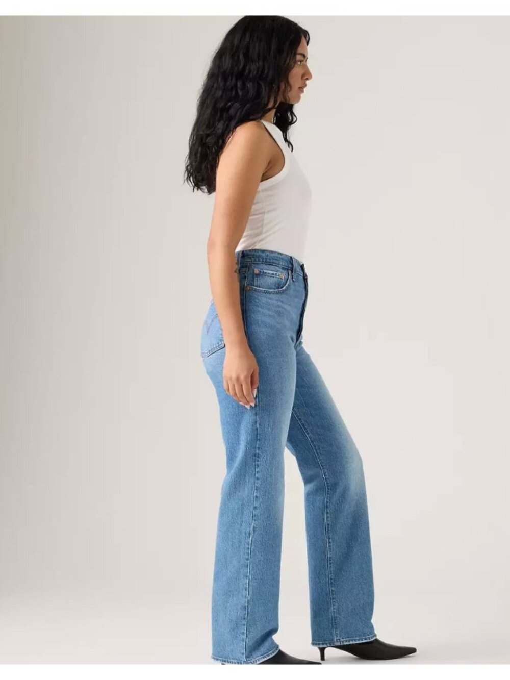 Levi's Premium Rikcage Full Length Women's 28x34 Jeans Dance Around Medium Wash - Picture 3 of 8